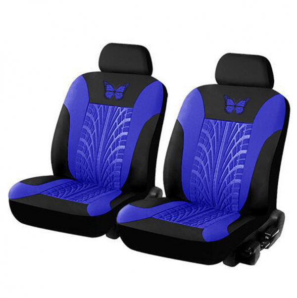 Jok mobil dengan aksen bordir atau sulam